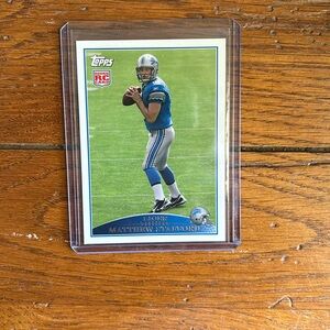 Matthew Stafford two hands on ball 2009 Topps Rookie Card #430